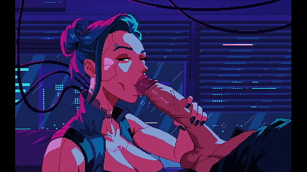 Cyber Girl gives Head.. but its atmospheric