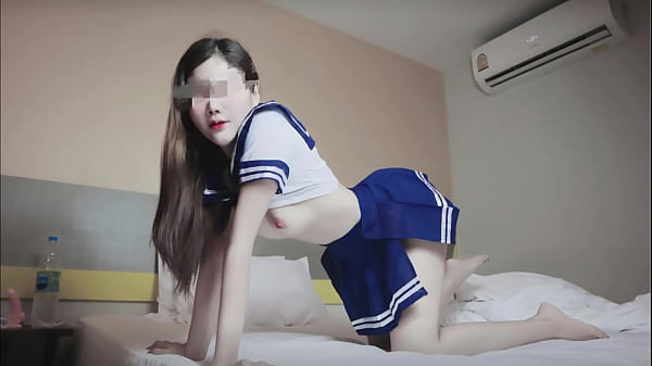 Japanese teen student in uniform and before school By NinewThai