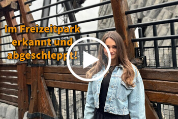Im Freizeitpark erkannt und abgeschleppt!