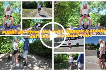 Public AO-Fremdfick mit Creampie u. Maulpiss auf einem Rastplatz! Teil 1