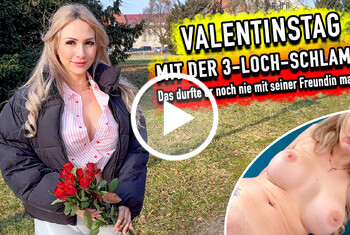 Valentinstag mit der 3-Loch-Stute ! Das durfte er noch nie mit seiner Freundin machen !