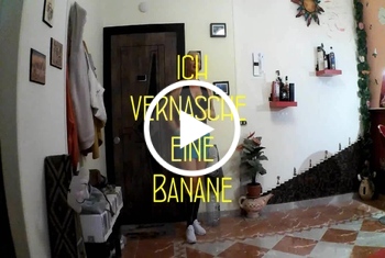 ich vernasche eine Banane