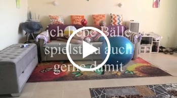 ich liebe Bälle spielst  du auch gerne damit