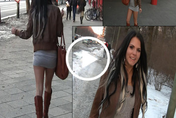 Besoffene Schlampe quer durch Berlin gefickt!