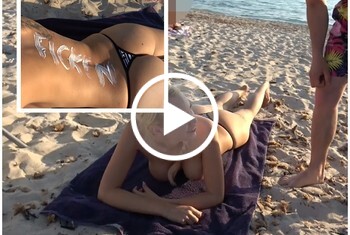 REINGELEGT. Dreist am öffentlichen Strand durchgenagelt!