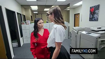 Perv stepdad fucks his asian stepdaughter and his employee – Lulu Chu, Violet Reign