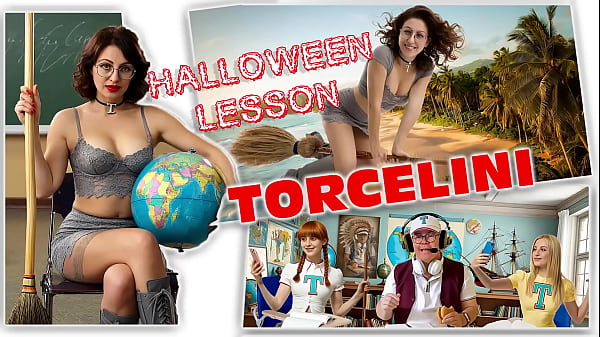 TORCELINI. HALLOWEEN LESSON. Witch teacher. Broomstick Ride! SFW